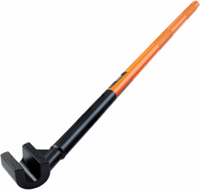 Angled Rebar Hickey for #6 Rebar Bending - 40 Inch Handle, 65 Degree Bend
