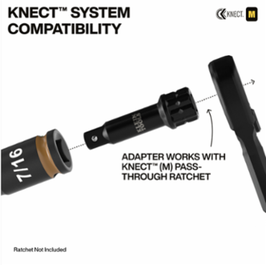 KNECT™ Deep-Well 3/8-Inch Drive Impact Socket Set, SAE, 9-Piece