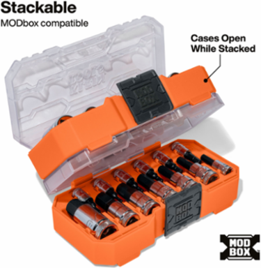 Knurled Hex Bit Socket Set, SAE, 13-Piece