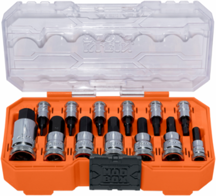 Knurled Hex Bit Socket Set, Metric, 13-Piece