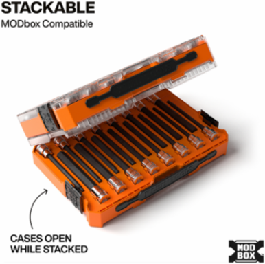 Long Hex Bit Socket Set, SAE and Metric, 16-Piece