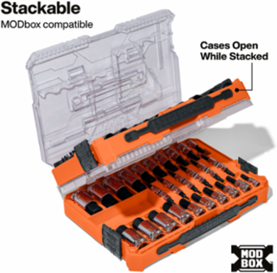 Knurled Hex Bit Socket Set, SAE and Metric, 32-Piece