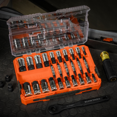 Knurled Hex Bit Socket Set, SAE and Metric, 32-Piece