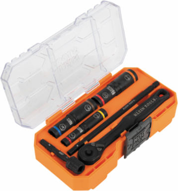 KNECT™ Essential Deep-Well Heavy-Duty Flip Socket Set, SAE 7-Piece