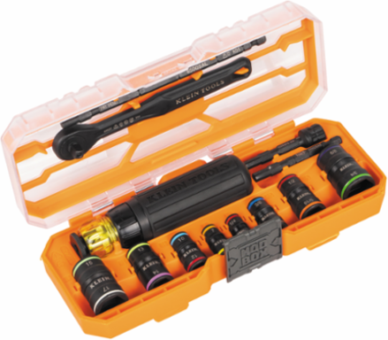 Flip-16 KNECT™ Ratcheting Impact Flip Socket Screwdriver Set