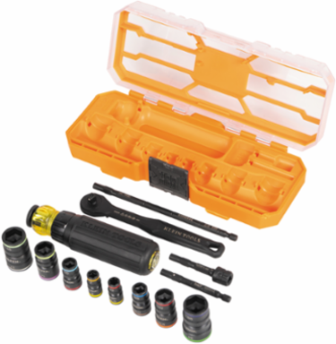 Flip-16 KNECT™ Ratcheting Impact Flip Socket Screwdriver Set