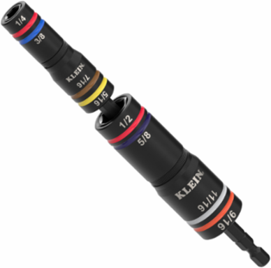 Quad-8 Deep-Well Heavy-Duty Impact Flip Sockets, SAE, 3-Piece