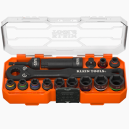 KNECT™ 3/8-Inch Drive Impact-Rated Pass Through Socket Set, 15-Piece