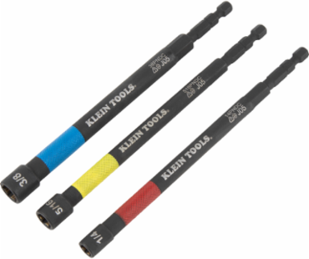 Magnetic Power Nut Setter Set - 3 Pieces, SAE Sizes 1/4 Inch, 5/16 Inch, 3/8 Inch