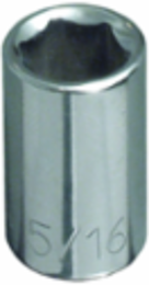 11/32 Inch Standard 6-Point Socket, 1/4 Inch Drive, Forged Alloy Steel