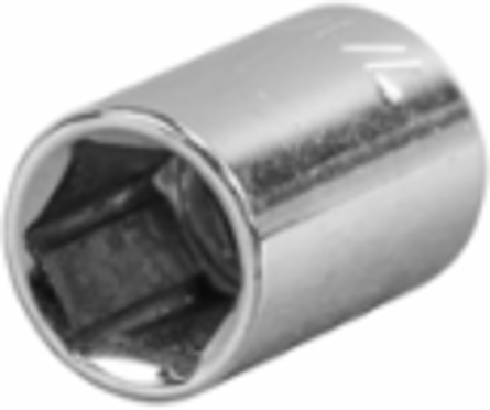 7/16 Inch Standard 6-Point Socket, 1/4 Inch Drive, Forged Alloy Steel