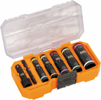 KNECT™ Flip-10 Heavy Duty Flip Impact Socket Set, Metric, 8-Piece