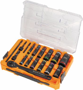 KNECT™ Flip-24 Deep-Well, Heavy-Duty Impact Socket Set, SAE and Metric
