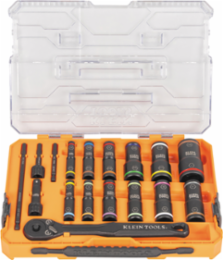 KNECT™ Flip-24 Deep-Well, Heavy-Duty Impact Socket Set, SAE and Metric