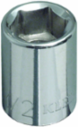 7/16 Inch Standard 6-Point Socket, 3/8 Inch Drive, ASME B107.4, Weight 0.0500 lbs