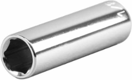 1/2 Inch Deep 6-Point Socket, 3/8 Inch Drive, Forged Alloy Steel