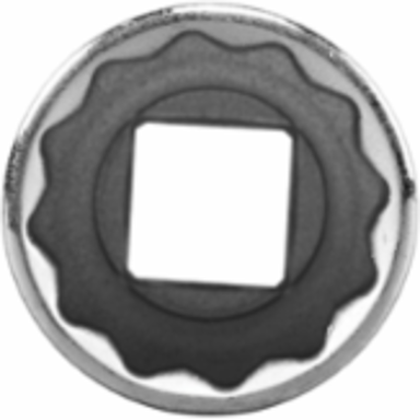 7/8 Inch Standard 12-Point Socket, 1/2 Inch Drive, Forged Alloy Steel