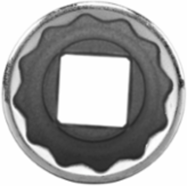 1-Inch Standard Socket, 1/2 Inch Drive, 12 Points, Forged Alloy Steel