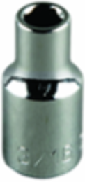 1-1/16 Inch Standard 12-Point Socket 1/2 Inch Drive, Forged Alloy Steel