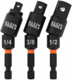 Swivel Impact Driver Socket Adapter Set, 3-Piece