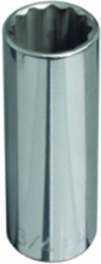9/16 Inch Deep 12-Point Socket, 1/2 Inch Drive, Forged Alloy Steel