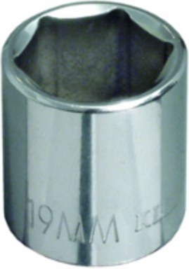 8 mm Metric 6-Point Socket, 3/8 Inch Drive, Made in USA