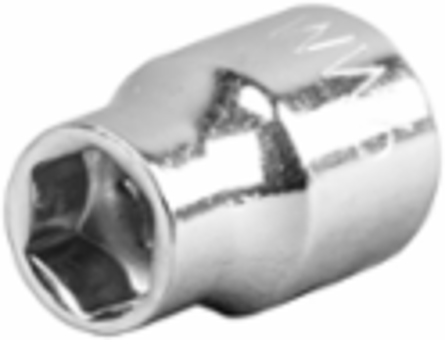 9 mm Metric 6-Point Socket, 3/8 Inch Drive, Chrome Finish