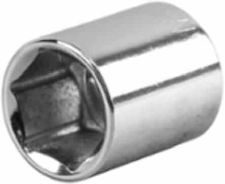 16 mm Metric 6-Point Socket 3/8 Inch Drive, Chrome Finish