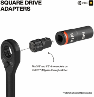 KNECT™ (M) Impact Socket Wrench Adapter Set