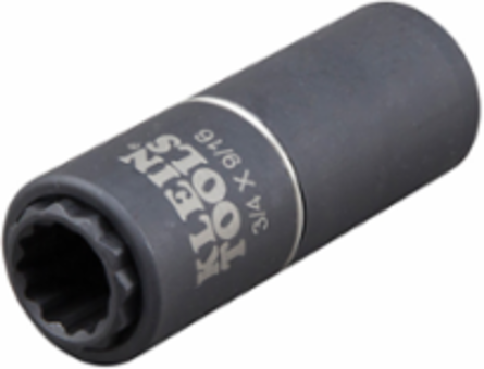 2-in-1 Impact Socket, 12-Point, 3/4 Inch & 9/16 Inch, 1/2 Inch Drive