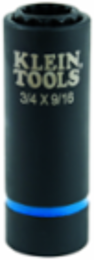 2-in-1 Impact Socket, 12-Point, 3/4 Inch & 9/16 Inch, 1/2 Inch Drive
