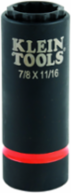 2-in-1 Impact Socket 1/2-Inch Drive, 7/8 x 11/16-Inch, 12-Point Design