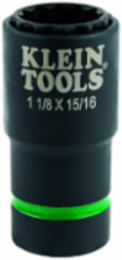 2-in-1 Impact Socket, 12-Point, 1-1/8 & 15/16-Inch, 1/2-Inch Drive, 4140 Steel