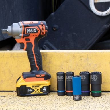Coated Impact Socket, 1/2 Inch Drive, 3/4 Inch & 9/16 Inch, 12-Point Design