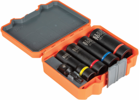 2-in-1 Impact Socket Set, 5-Piece, 12-Point Design, 7/8 x 11/16-Inch to 1/2 x 3/8-Inch