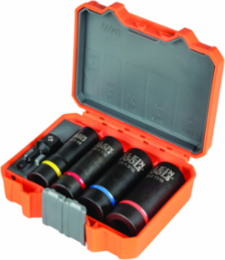 2-in-1 Impact Socket Set, 5-Piece, 12-Point Design, 7/8 x 11/16-Inch to 1/2 x 3/8-Inch
