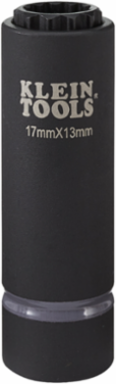 2-in-1 Metric Impact Socket, 12-Point, 17 x 13 mm, 1/2-Inch Drive, 4140 Steel