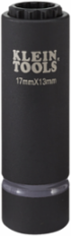 2-in-1 Metric Impact Socket, 12-Point, 17 x 13 mm, 1/2-Inch Drive, 4140 Steel