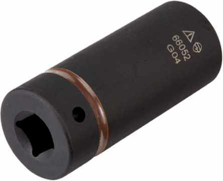 2-in-1 Impact Socket, 24 x 19 mm, 12-Point, 1/2-Inch Drive