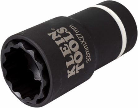 2-in-1 Metric Impact Socket, 32 mm x 27 mm, 1/2-Inch Drive, 12-Point Design