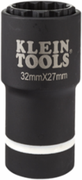 2-in-1 Metric Impact Socket, 32 mm x 27 mm, 1/2-Inch Drive, 12-Point Design