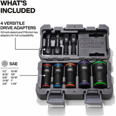 2-in-1 Impact Flip Socket Set, 5-Piece
