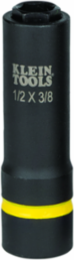 2-in-1 Impact Socket, 6-Point, 1/2 x 3/8 Inch, 3 Inch Long, 4140 Steel