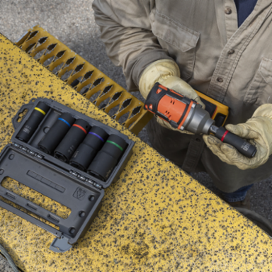 2-in-1 Impact Socket 6-Point 5/8 x 7/16 Inch Drive, 4140 Steel