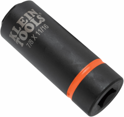 Impact Socket 7/8 x 11/16 Inch, 6-Point, 1/2 Inch Drive, 4140 Steel