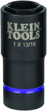 2-in-1 Impact Socket, 1 x 13/16 Inch, 6-Point, 1/2 Inch Drive