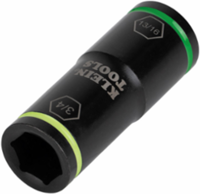 Flip Impact Socket 3/4 Inch & 13/16 Inch, 1/4" Hex Drive, 4140 Steel