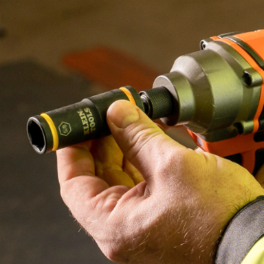 Flip Impact Socket 3/4 Inch & 13/16 Inch, 1/4" Hex Drive, 4140 Steel