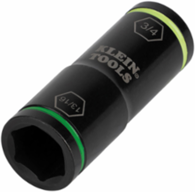 Flip Impact Socket 3/4 Inch & 13/16 Inch, 1/4" Hex Drive, 4140 Steel
