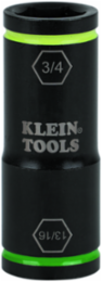 Flip Impact Socket 3/4 Inch & 13/16 Inch, 1/4" Hex Drive, 4140 Steel